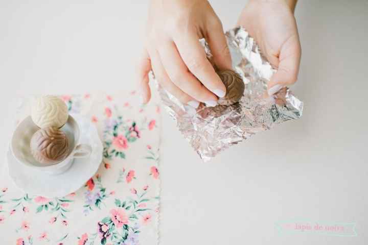 Diy - Chocolate + tecido