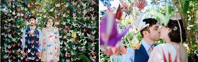 Decoração origamis