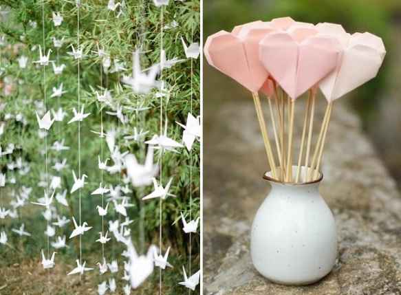 Decoração origamis