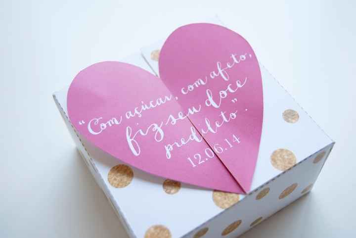 Caixinha de doces - Presentear os padrinhos!!!
