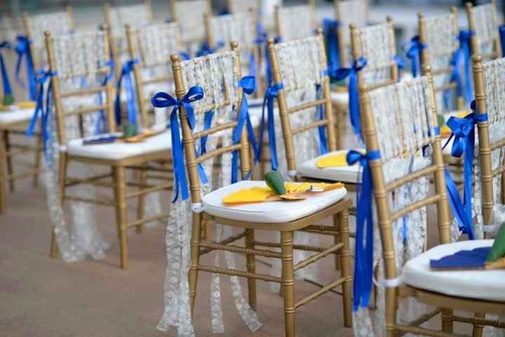 Decoração das cadeiras!!!
