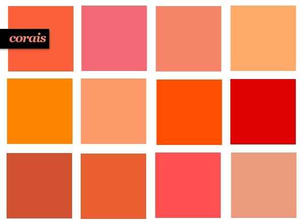Paleta de cores coral vestido madrinhas