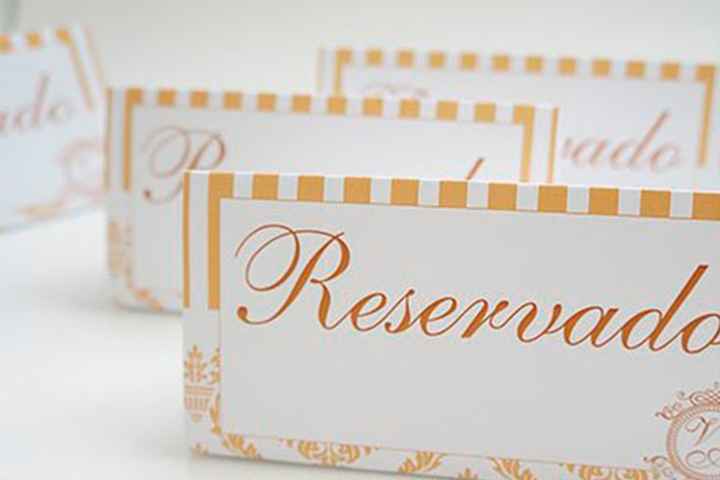 Plaquinhas para mesas reservadas! 