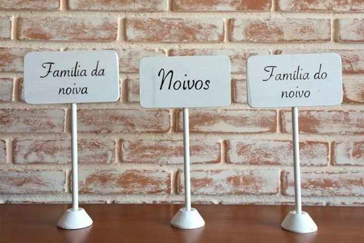 Plaquinhas para mesas reservadas! 
