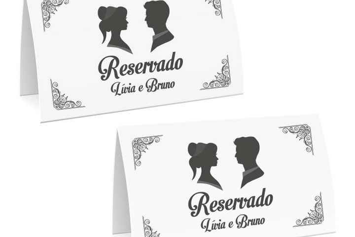 Plaquinhas para mesas reservadas! 