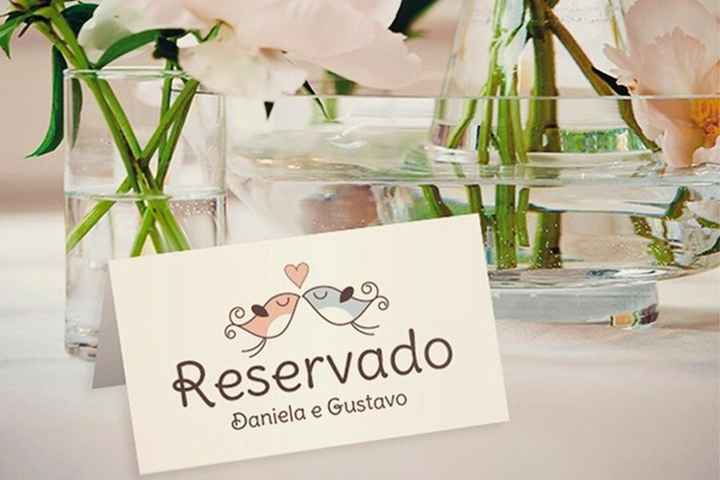 Plaquinhas para mesas reservadas! 