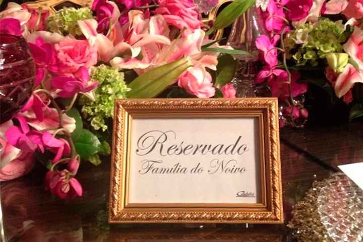 Plaquinhas para mesas reservadas! 