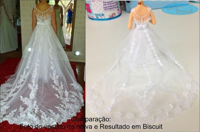 Topo do bolo personalizado.