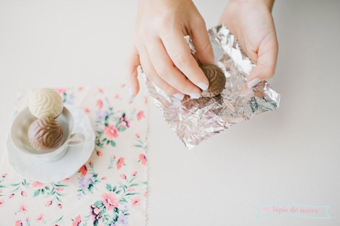 Diy - Chocolate + tecido
