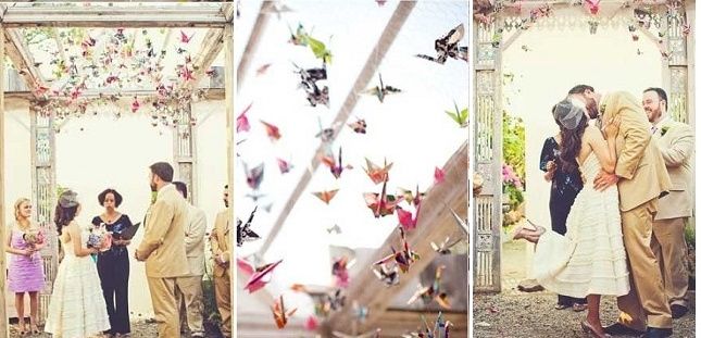 Decoração origamis