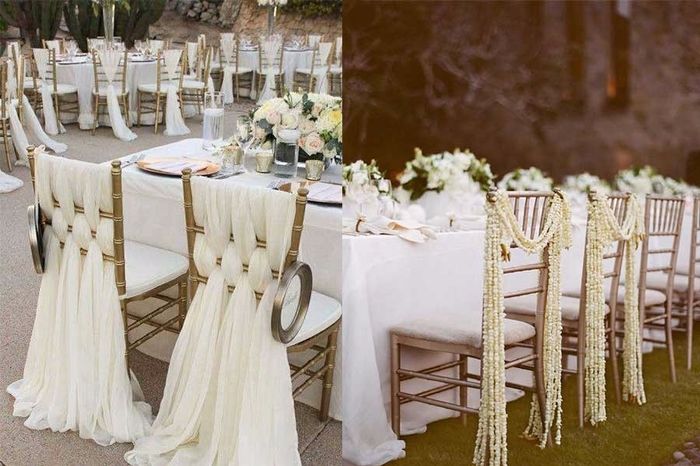 Decoração das cadeiras!!!