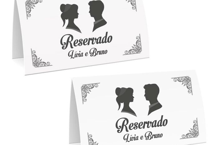 Plaquinhas para mesas reservadas! 
