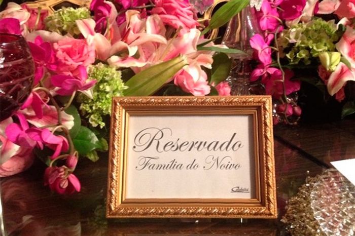 Plaquinhas para mesas reservadas! 
