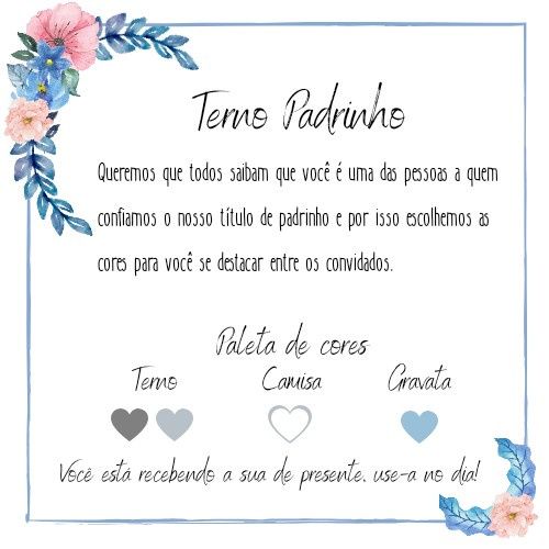 Convite Madrinhas e Padrinhos 6