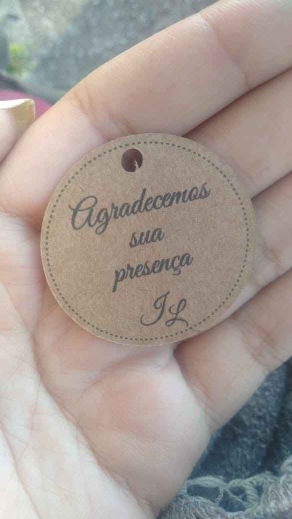 Tags das Lembrancinhas 