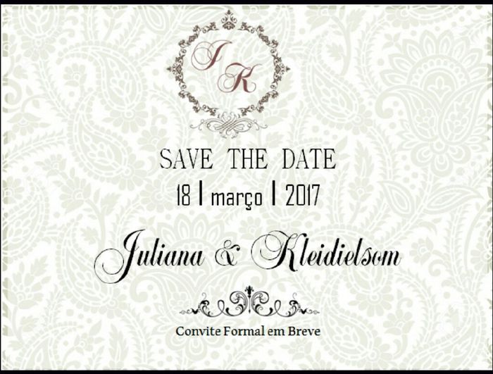 Save the date (convite digital) - 1