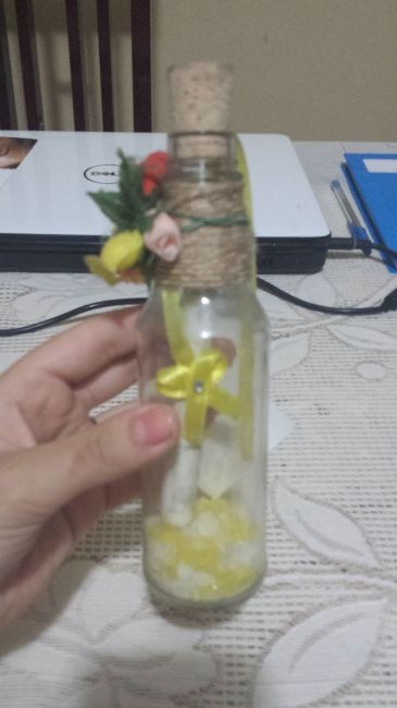 Convite do casamento do meu primo na garrafinha de vidro - 7