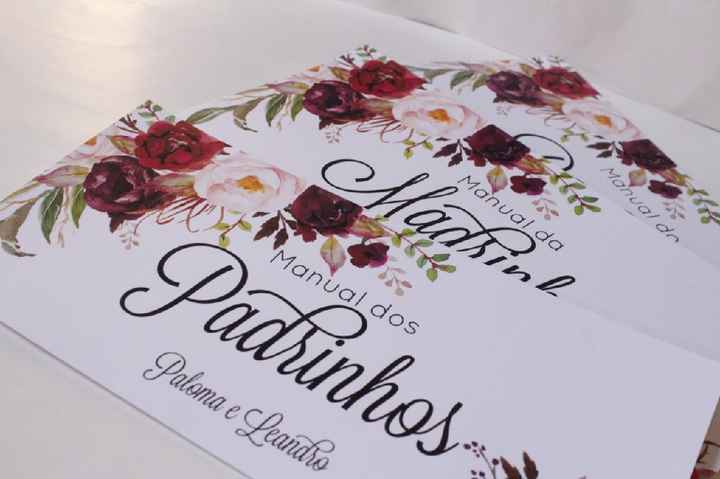 Convites e convites padrinhos - 1