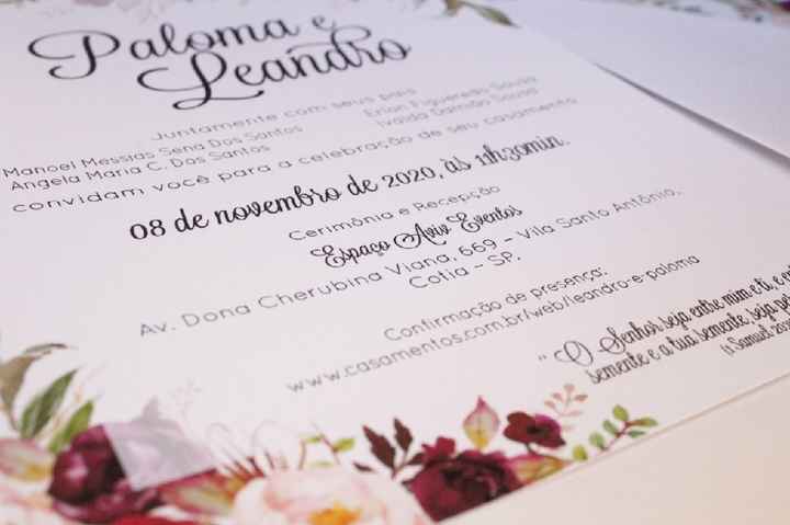 Convites e convites padrinhos - 6