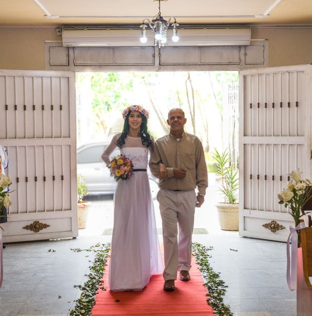 Casar na igreja sem convidados e depois em chácara - 1