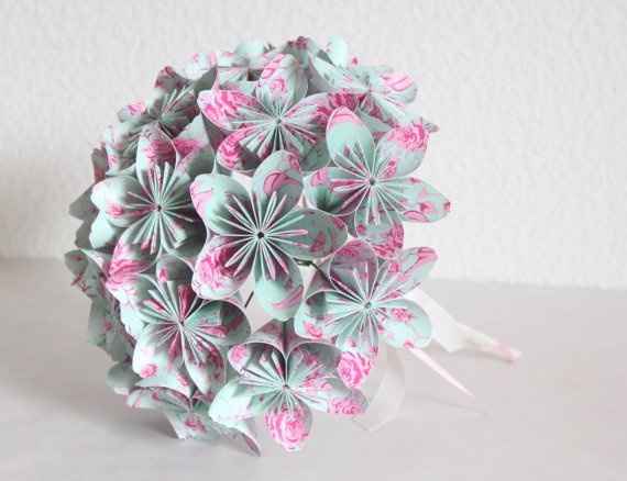 Buquê de papel