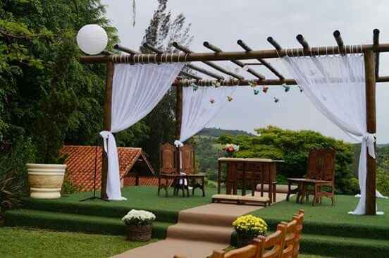 Decoração para casamento em chacara. - 4