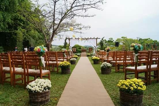 Decoração para casamento em chacara. - 3