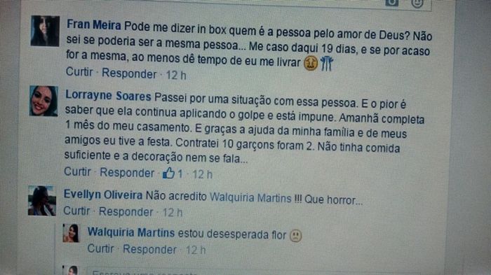 Comentários de Noivas 