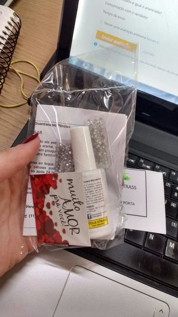 Colas e strass