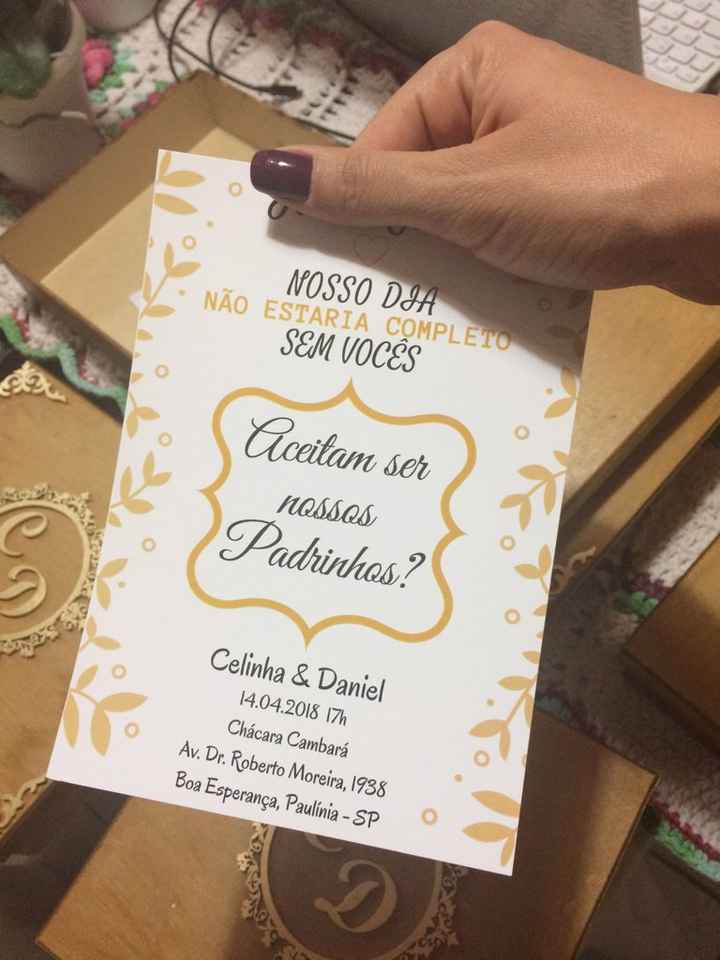 Caixinha padrinhos - 3