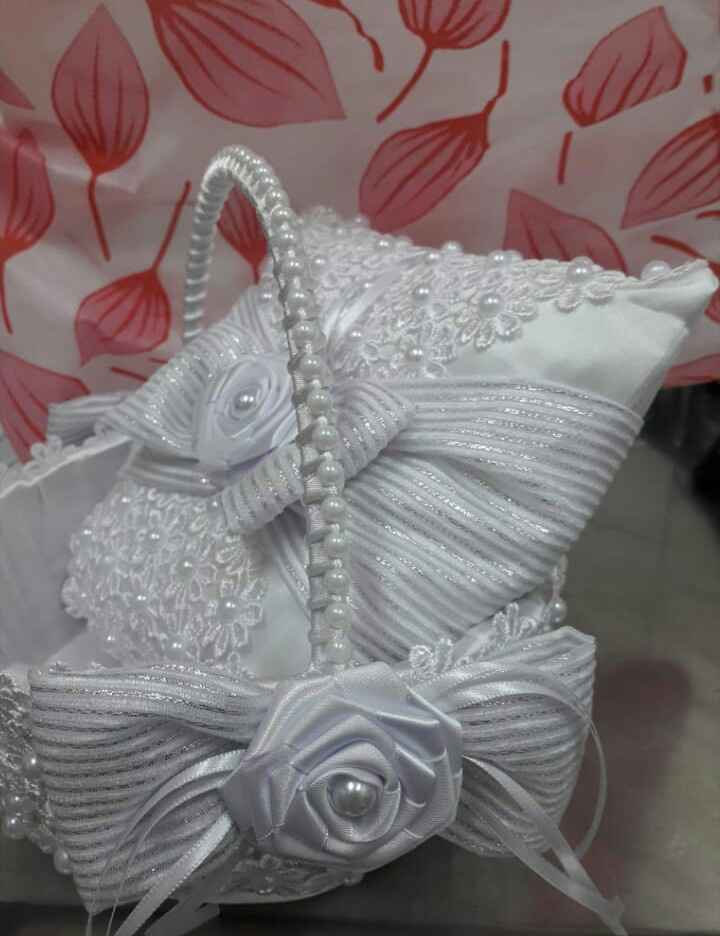 Almofadinha das alianças 💍cestinha da florista 🌹 - 2