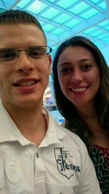 Eu e meu noivo. - 2