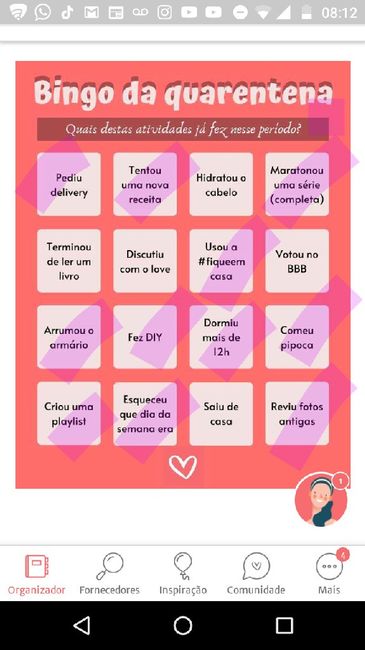 Bingo da quarentena: quem se atreve? #NoivasEmCasa 29