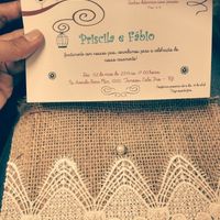 Convite rústico e delicado