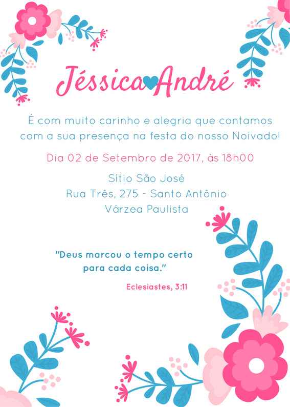 Convite de Noivado