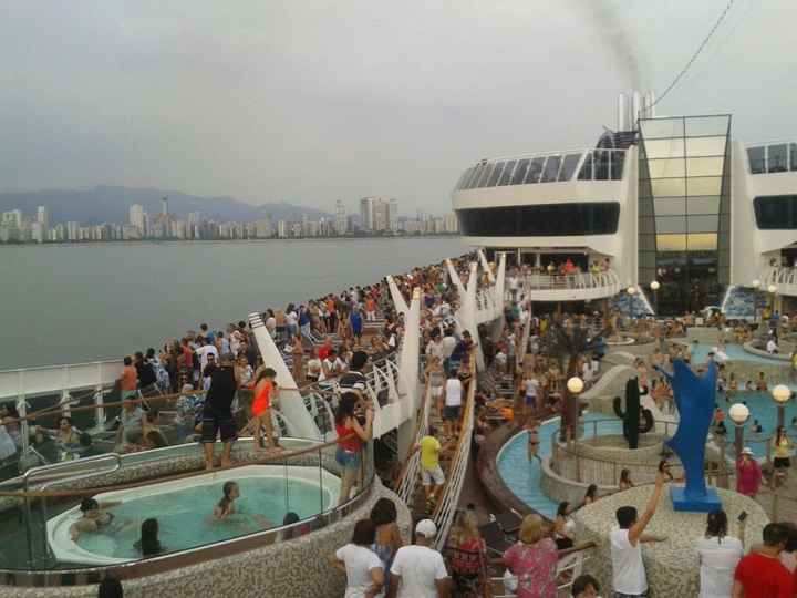 Área da piscina