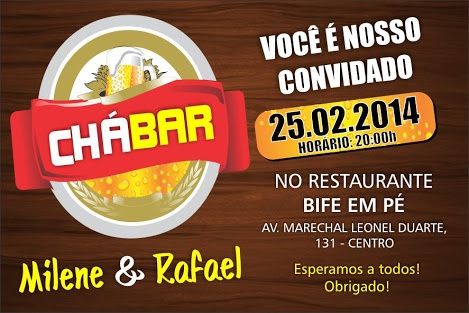 Convites de chá bar - 4