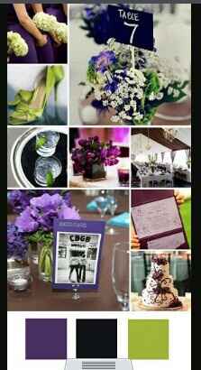 Minha paleta de cores roxo e verde - 1