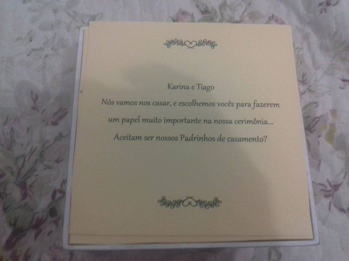 Convite dos padrinhos