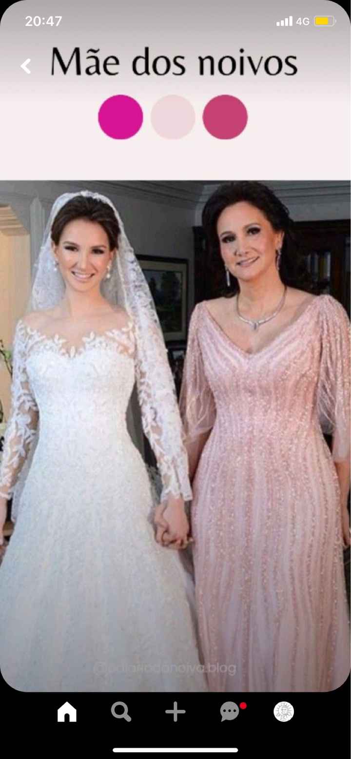 Madrinhas na cor rosa Fúcsia, qual cor as mães da noiva e noivo poderão usar? - 1