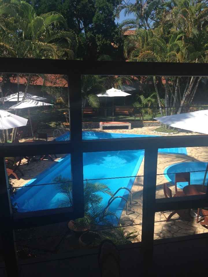 Pousada - Vista do nosso quarto