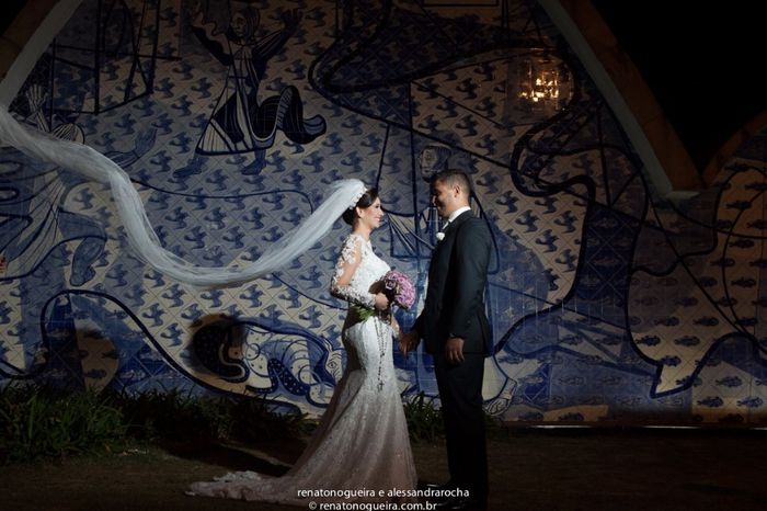 Foto que pedi no fundo da igreja