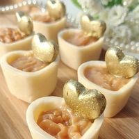coração de doce de leite decorado