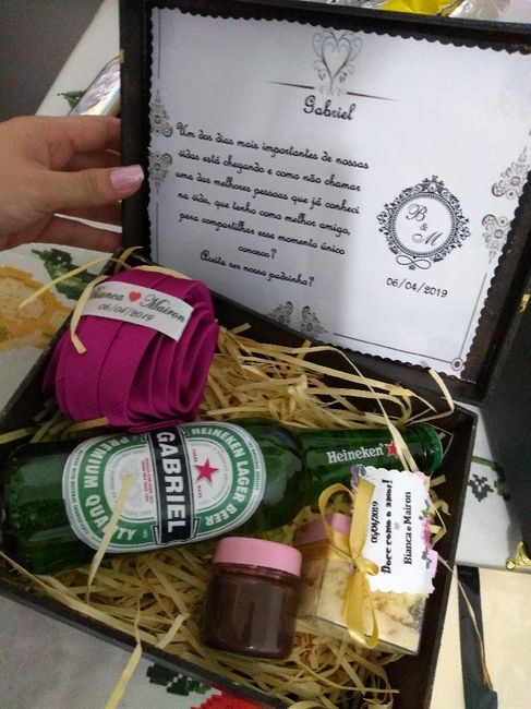 Caixa Diy padrinhos e pais 😍 - 14