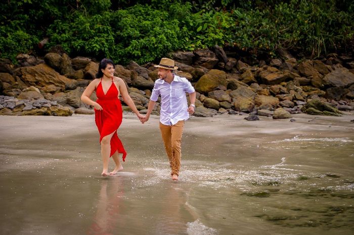 Pré wedding na praia, noivinha de abril 😍 - 4