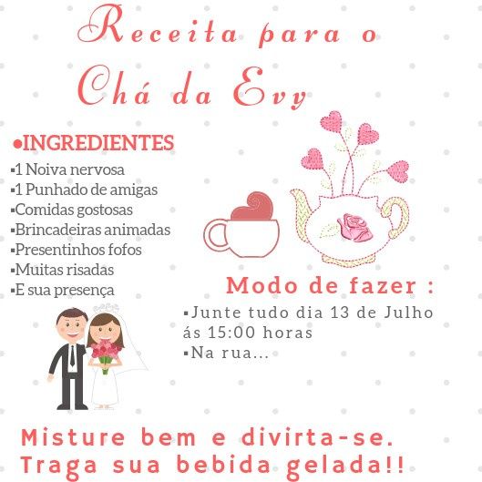 Convite do chá de panela - 1
