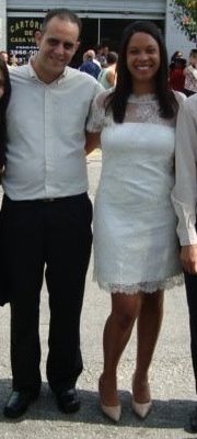 vestido do casamento civil da minha amiga