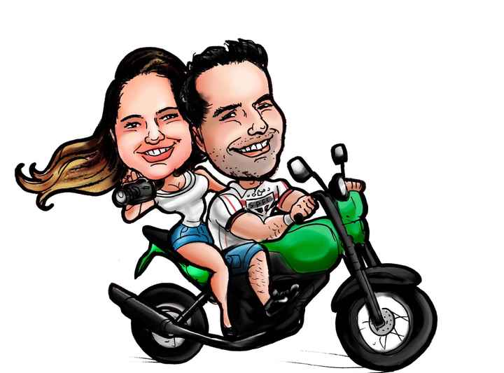 Caricatura do nosso noivado