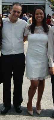 vestido do casamento civil da minha amiga