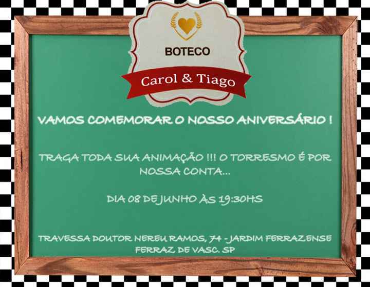 Convite tema chá bar